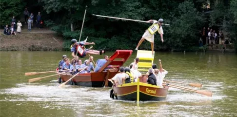 Joutes nautiques à Grand-Fougeray, fête médiévale