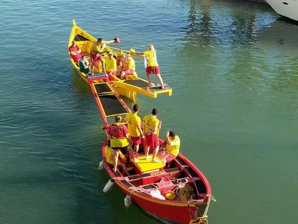 Hermès joutes Fréjus, joutes nautiques provençales